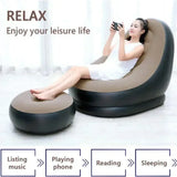Opblaasbare Lazy Couch – Comfortabele Opvouwbare Sofa voor Buiten en Binnengebruik