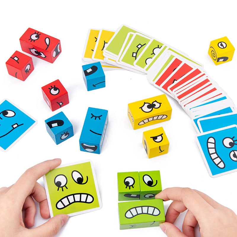 Interactief expressie-blokspel voor kinderen – MimikMatch