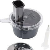 MixWerk Thermomix Snijset voor TM6 & TM5 | Groentesnijder & Kaasrasp | Snijderopzetstuk voor Radijs & Zoete Aardappelen | Accessoire met Container