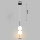Moderne gouden hanglamp met bolvormige kap | Minimalistische LED plafondlamp