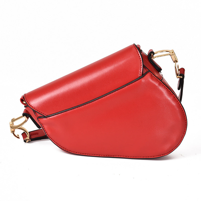 Sandsberg - luxe dames schoudertas - exclusieve PU - leren zadeltas