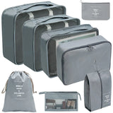PackWunder Reisorganizerset 7/8/9/10-delig | Vouwbare koffer-organizer | Voor kleding, schoenen & accessoires