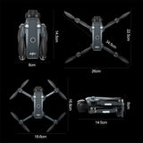 AeroPro Drone 4K UHD Dual Camera 5G WIFI Opvouwbare Quadcopter | Drone | Professionele Drone met Brushless Motor, FPV & Luchtfotografie