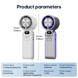 CoolityGo Handventilator met Ice-Cool-technologie | 100 snelheidstanden | 3600mAh accu | Opvouwbaar & ultralicht