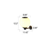 Zonne-energie LED Globe Wandlamp – Elegante Buitenlamp voor Paden & Ingangen
