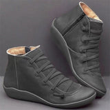 leer - Dameslaarzen Comfortschoenen