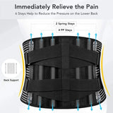 Rugsteunband OrthoFlexa | 360° Lendenwervelsteun met Memory-Aluminium & Stalen veren | Ademend & Onzichtbaar onder Kleding