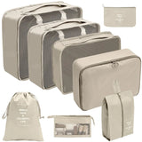 PackWunder Reisorganizerset 7/8/9/10-delig | Vouwbare koffer-organizer | Voor kleding, schoenen & accessoires