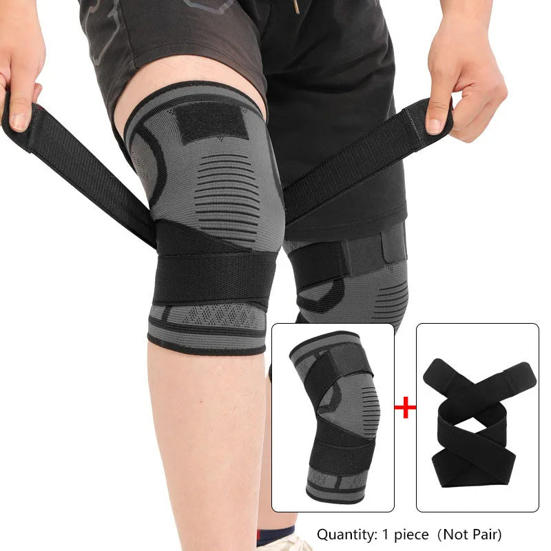 Kniebeschermer Nylon Sportbrace Compressie | Kniebrace | Knie Ondersteuning voor Fitness, Hardlopen & Sport