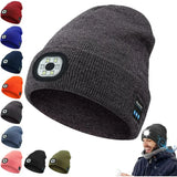 Unisex 3-in-1 Bluetooth-muts - 6 LED, USB oplaadbaar met koptelefoon voor wintergebruik