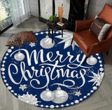 CosyLuxe | Kerstboom Tapijt | Rond & Antislip | 40–120 cm | Wasbare Flanellen Ondergrond voor Boom, Woonkamer & Decoratie