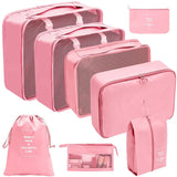 PackWunder Reisorganizerset 7/8/9/10-delig | Vouwbare koffer-organizer | Voor kleding, schoenen & accessoires