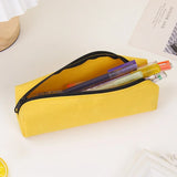 Kleine effen kleur etui met rits | Pennenzak | Kawaii mini pennenetui voor school en kantoor