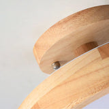 Moderne LED plafondlamp van hout