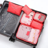 ReiseLina Kofferorganizer Set | 6-delig | Waterdicht & Ruimtebesparend | Van Oxford-stof