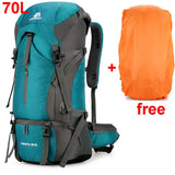 Alpivento 70L Trekkingrugzak | Waterdichte Campingrugzak met Regenbescherming | Grote Outdoor Rugzak voor Wandelen, Bergbeklimmen & Reizen Merkennaam: