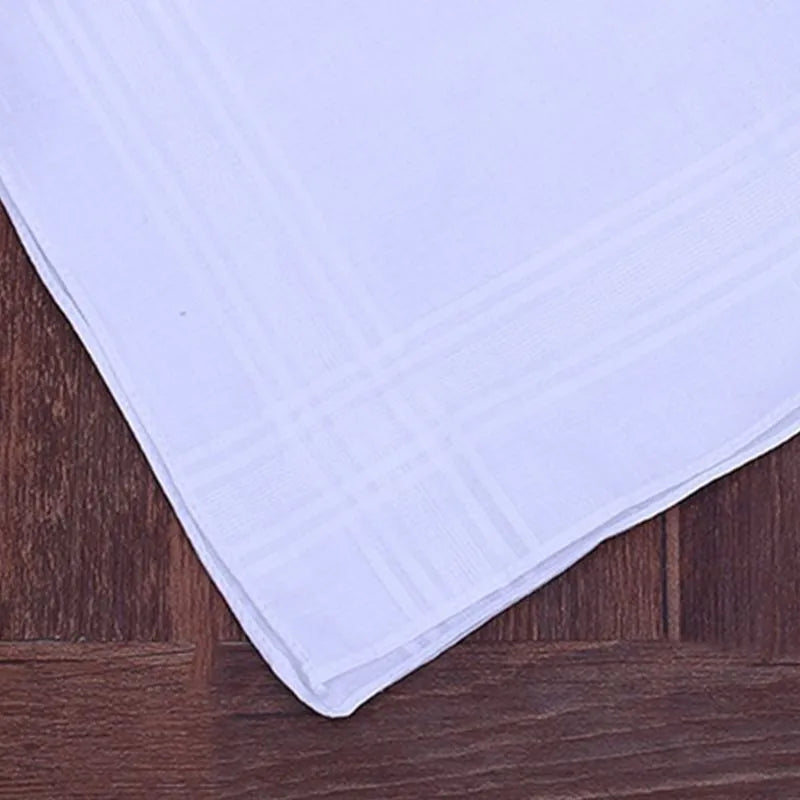 3Pcs Mannen Vrouwen 100% Katoen Zakdoeken