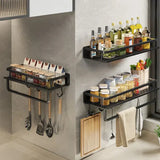 Modern Zwart Keukenrek – MetroRack