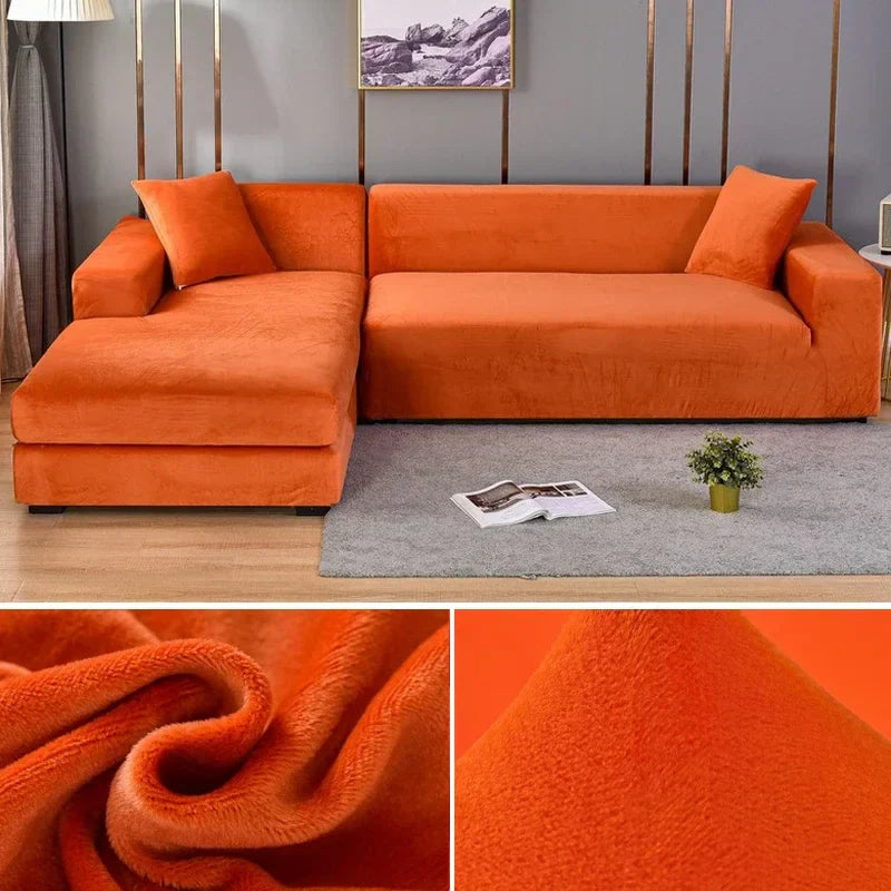 Stretch Velours Sofabekleding met luxe afwerking – Sofina