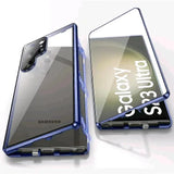Metall Aluminiumlegering 360 Hoes met Veiligheidsvergrendeling voor Samsung Galaxy S24-S23 Serie
