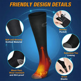 Verwarmde Sokken Thermavolt | 3 Verwarmingsstanden | Met Powerbank | Winter-Warmtesokken Unisex voor Buiten & Reizen