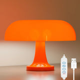 Moderne LED tafellamp in de vorm van een paddenstoel