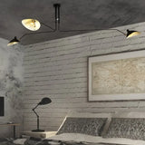 Zwarte plafondlamp met draaibare armen – modern design