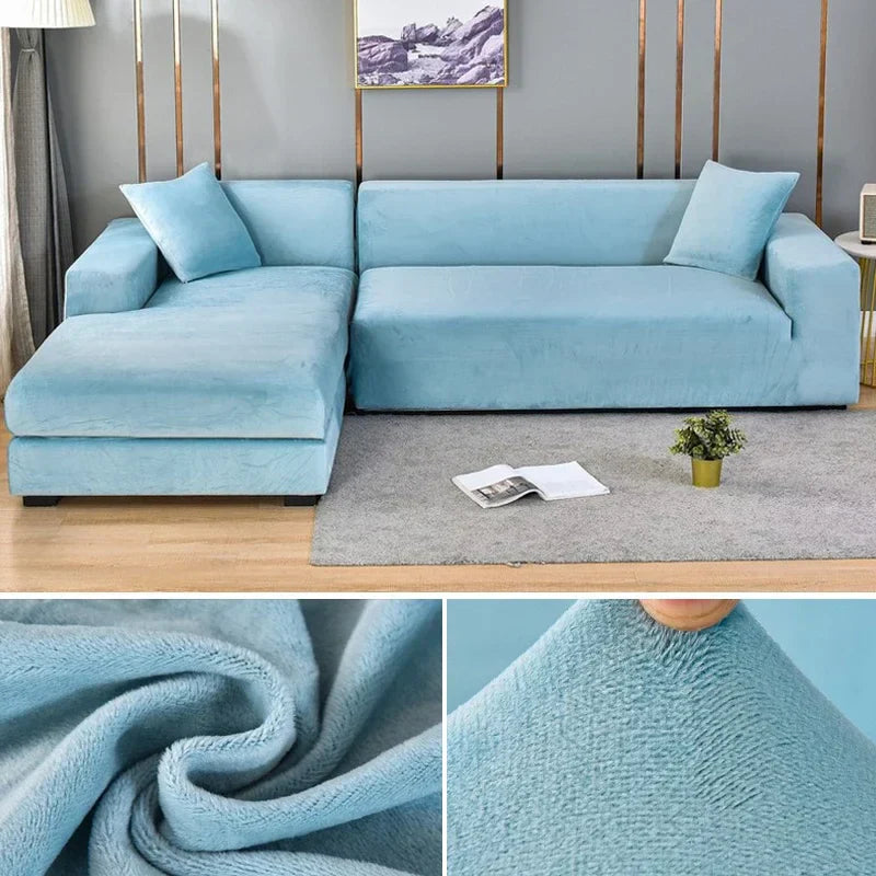 Stretch Velours Sofabekleding met luxe afwerking – Sofina