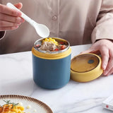 ThermoMea Thermobehälter RVS | 530 ml / 710 ml | Geïsoleerde Soep- & Lunchbeker | Lekvrij & Duurzaam