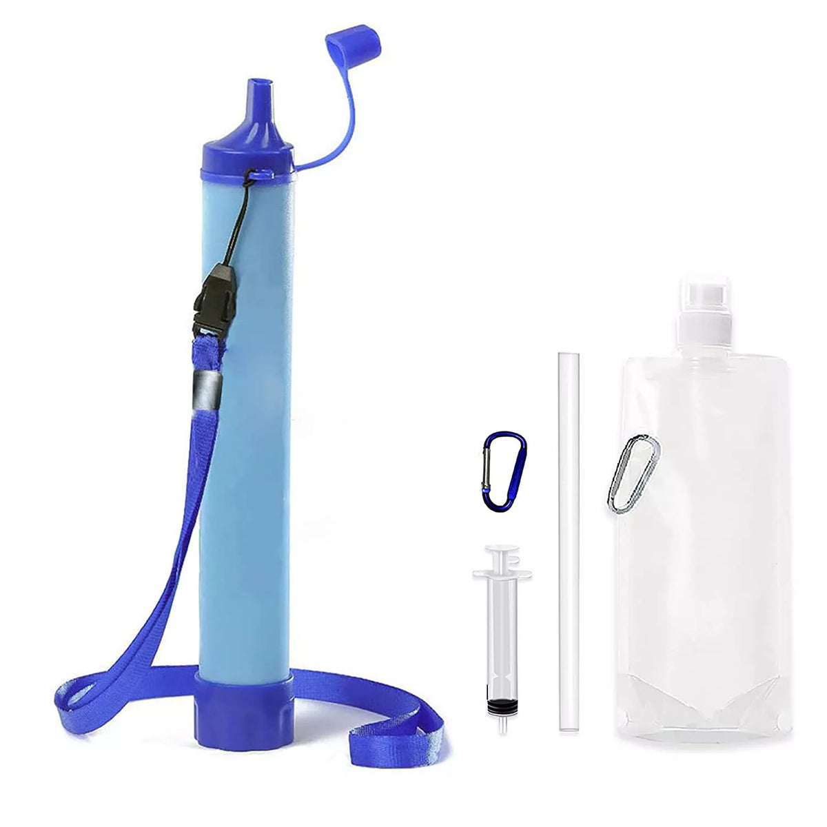 Waterfilter voor Noodsituaties – Draagbaar Survival Waterzuiveringssysteem met 4-Fase Filter | Outdoor & Prepping