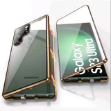 Metall Aluminiumlegering 360 Hoes met Veiligheidsvergrendeling voor Samsung Galaxy S24-S23 Serie