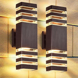 LumiBloc LED Buitenwandlamp | Up & Down Effect | E27 Fitting | IP65 Waterdicht | Modern Design voor Tuin & Balkon