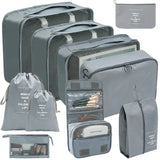 PackWunder Reisorganizerset 7/8/9/10-delig | Vouwbare koffer-organizer | Voor kleding, schoenen & accessoires
