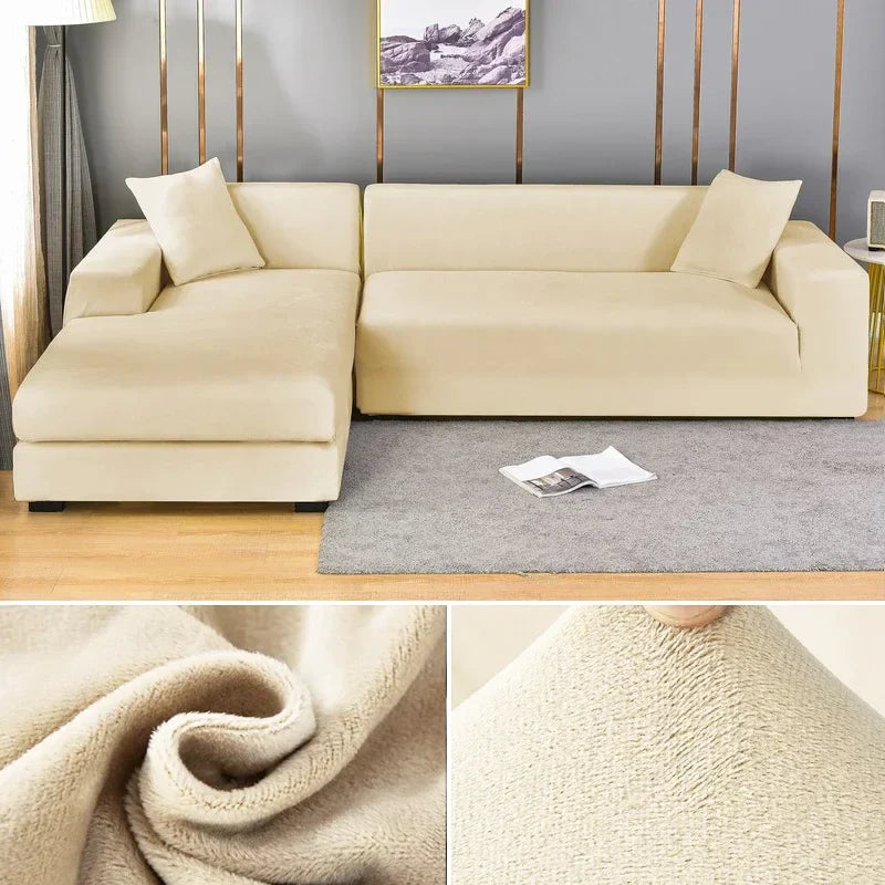 Stretch Velours Sofabekleding met luxe afwerking – Sofina