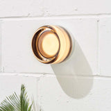 Nomeva | Moderne wandlamp met kuiltjestextuur | Hoogwaardig metaal | Energiezuinige LED | Verkrijgbaar in Amber, Rook, Wit | Eenvoudige installatie | 13,7x7 cm | Voor woonkamer, slaapkamer, gang