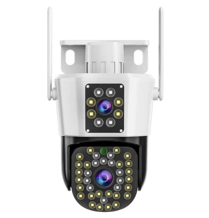 Set van 2 beveiligingscamera's met dubbele lens – DualGuard Max 2-Pack