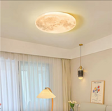 MoonAura Maan LED Lamp | Dimbaar | Ø26-40 cm | Kleurwissel met Afstandsbediening | Geschikt voor Slaapkamer, Hal & Badkamer | Moderne Minimalistische Stijl | Energiezuinig | Eenvoudige Installatie