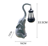 Zachte Olifant Zonne Lamp – Een Warme Gloed voor Uw Tuin