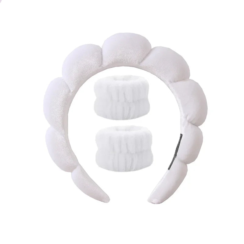 Plüsch Spa Hoofdband & Polsband Set - Fluffiea