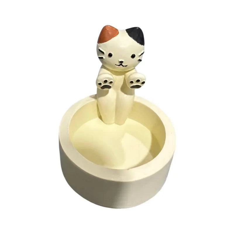 Kitten Kaarshouder Leuke Kat Kandelaar Creatieve Aromatherapie Kaarshouder