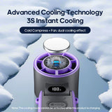 CoolityGo Handventilator met Ice-Cool-technologie | 100 snelheidstanden | 3600mAh accu | Opvouwbaar & ultralicht