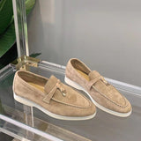 Selin | Suède Dames Loafers | Tijdloze Elegantie | Zachte Luxe Voering | Verkrijgbaar in Zwart, Beige, Abrikoos | Geschikt voor Formele en Casual Gelegenheden | Hoogwaardig Materiaal | Comfortabele Pasvorm | Maten 35-43