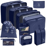 PackWunder Reisorganizerset 7/8/9/10-delig | Vouwbare koffer-organizer | Voor kleding, schoenen & accessoires