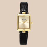 Sienna - Elegante quartz horloge met gouden wijzerplaat