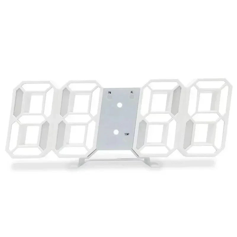 3D LED digitale klok Lichtgevende mode wandklok Multifunctionele creatieve USB-stekker