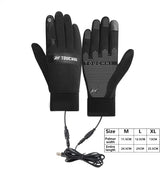 ThermaGlide USB Verwarmde Handschoenen | Waterdicht & Touchscreen-compatibel | Winterhandwarmers voor Skiën, Motor & Buitenactiviteiten