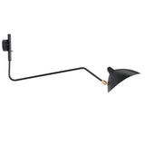 Serge Mouille Eén-Arms Wandlamp – Iconisch Ontwerp uit de Jaren '50 met Verstelbare Arm