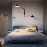 Serge Mouille Eén-Arms Wandlamp – Iconisch Ontwerp uit de Jaren '50 met Verstelbare Arm