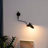 Serge Mouille Eén-Arms Wandlamp – Iconisch Ontwerp uit de Jaren '50 met Verstelbare Arm