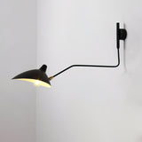 Serge Mouille Eén-Arms Wandlamp – Iconisch Ontwerp uit de Jaren '50 met Verstelbare Arm